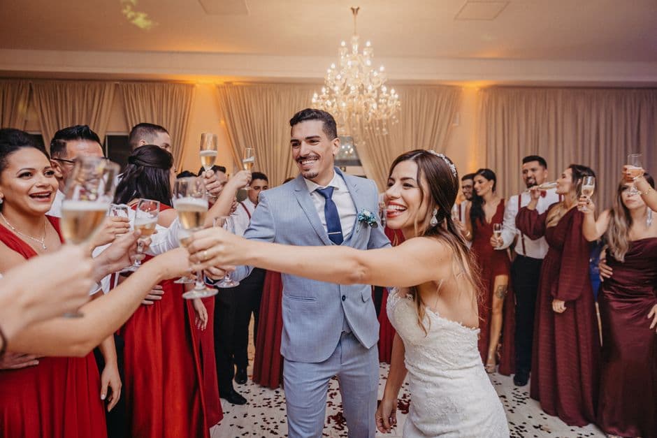 Brindis en un casamiento